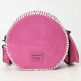 American Darling Canteen Genuine Suede Leather Women Bag W. Handbag