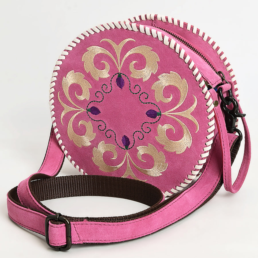 American Darling Canteen Genuine Suede Leather Women Bag Western Handbag Purse - Uhorse