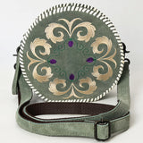 American Darling Canteen Genuine Suede Leather Women Bag W. Handbag