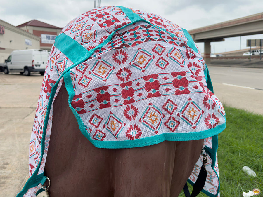 HILASON Horse Fly Sheet UV Protect Breathable Mesh Bug Mosquito Spring | Summer Horse Rug | Fly Rug