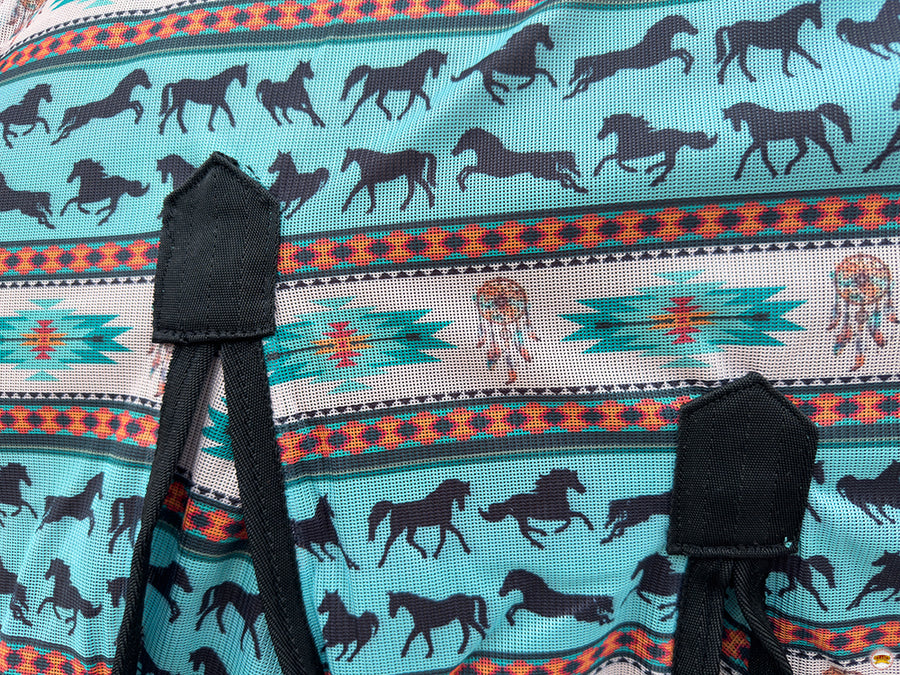 HILASON Horse Fly Sheet UV Protect Breathable Mesh Bug Mosquito Spring | Summer Horse Rug | Fly Rug