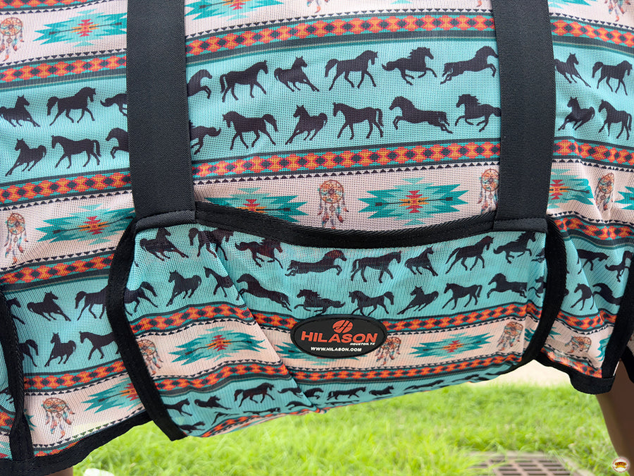 HILASON Horse Fly Sheet UV Protect Breathable Mesh Bug Mosquito Spring | Summer Horse Rug | Fly Rug