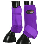 HILASON H. Front Leg Neoprene Shock Absorbing Sport Boot Purple Small by Hilason – Cowboy and equestrian accessories