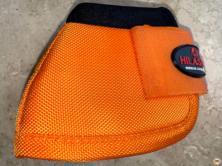 HILASON Ballistic Overreach Bell Boots for Horses Protective, Shock Absorbing, Durable & Comfortable Quick Wrap Hook Loop
