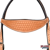 HILASON Western Horse Headstall Breast Collar Set Tack Genuine American Leather | For Horses Headstalls