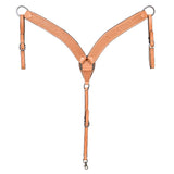 HILASON Western Horse Headstall Breast Collar Set Tack Genuine American Leather | For Horses Headstalls