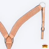 HILASON Western Horse Headstall Breast Collar Set Tack Genuine American Leather