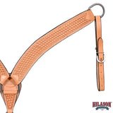HILASON Western Horse Headstall Breast Collar Set Tack Genuine American Leather | For Horses Headstalls