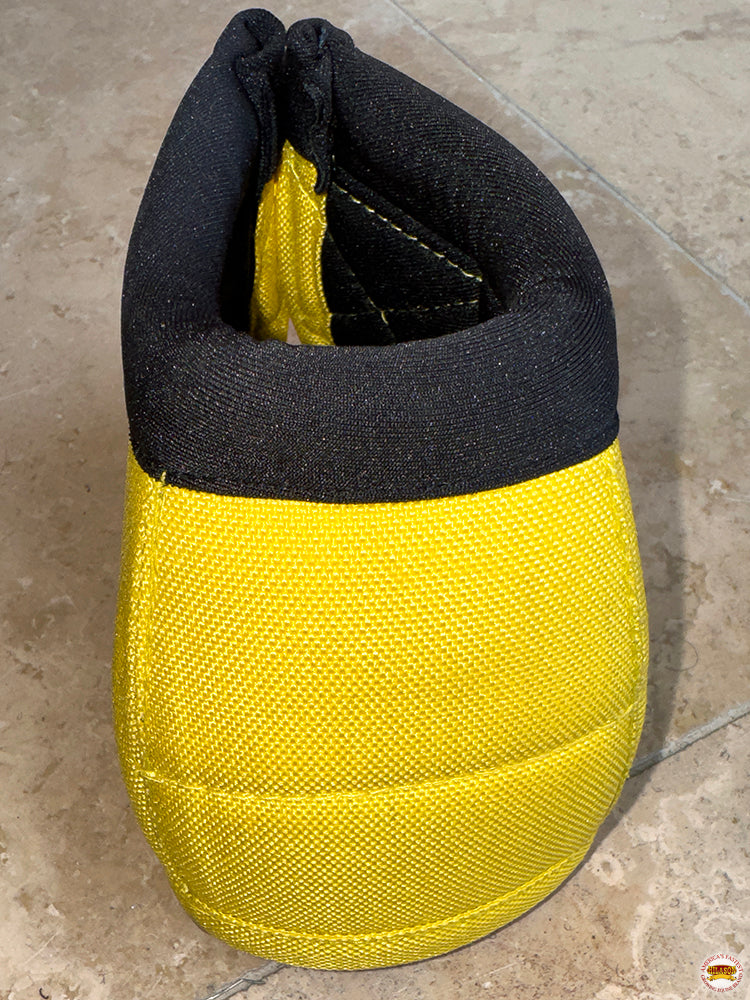 HILASON Ballistic Overreach Bell Boots for Horses Protective, Shock Absorbing, Durable & Comfortable Quick Wrap Hook Loop