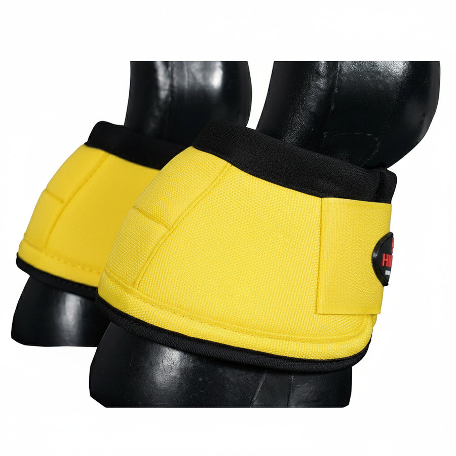 HILASON Ballistic Overreach Bell Boots for Horses Protective, Shock Absorbing, Durable and Comfortable Quick Wrap - Uhorse