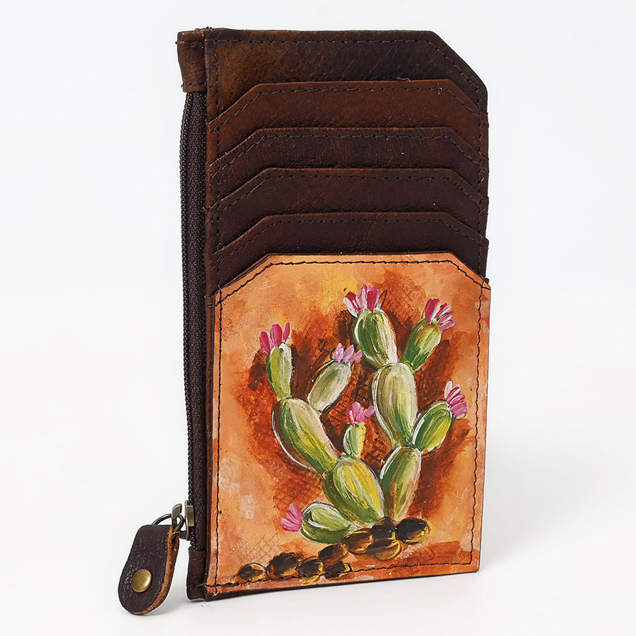 American Darling Card Holder Genuine W. Leather Women Bag ADCCM110 – by Hilason – Cowboy and equestrian accessories