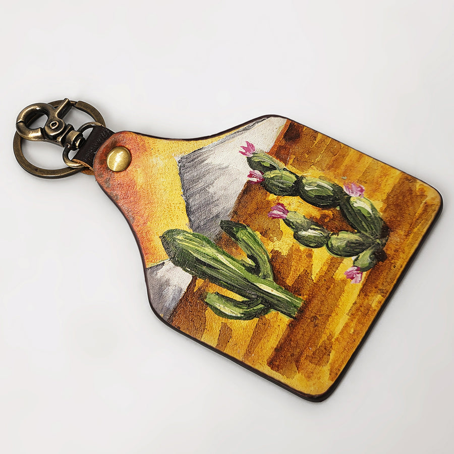 American Darling ADKRM135 Hand Painted Genuine Leather Keyring Key chain