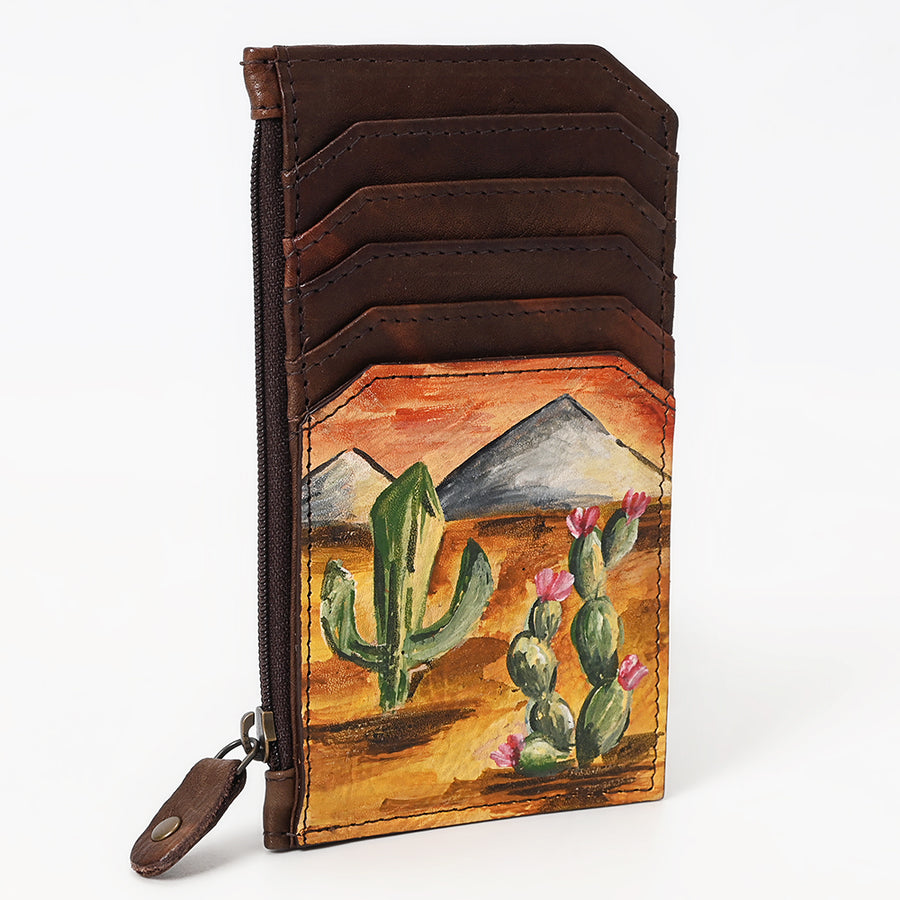 American Darling Card Holder Genuine W. Leather Women Bag ADCCM112 – by Hilason – Cowboy and equestrian accessories