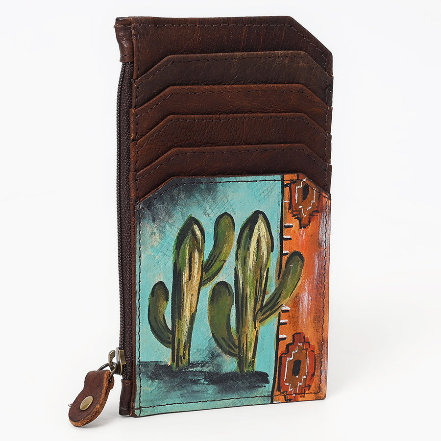 American Darling Card Holder Genuine W. Leather Women Bag ADCCM113 – by Hilason – Cowboy and equestrian accessories