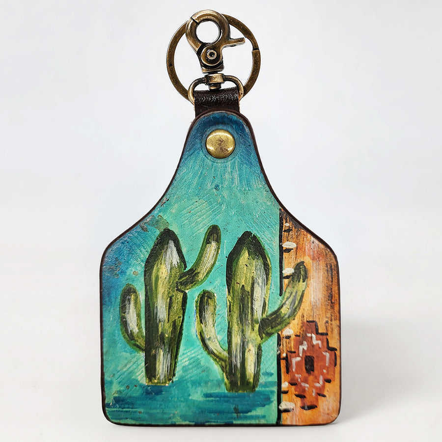 American Darling ADKRM137 Hand Painted Genuine Leather Keyring Key by Hilason – Cowboy and equestrian accessories