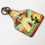 ADKRM138 Hand Painted Genuine Leather Keyring