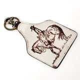 ADKRM142 Hair On Genuine Leather Keyring