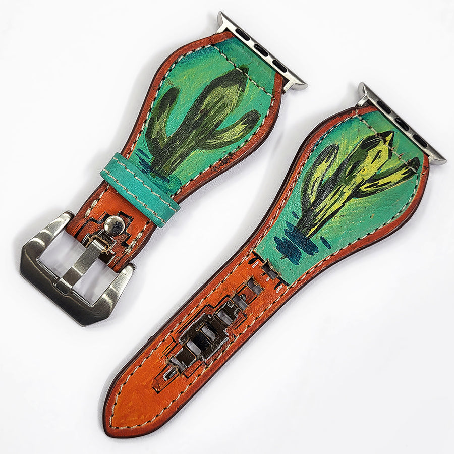 American Darling Hand Painted Leather I watch strap - Western Series - Uhorse