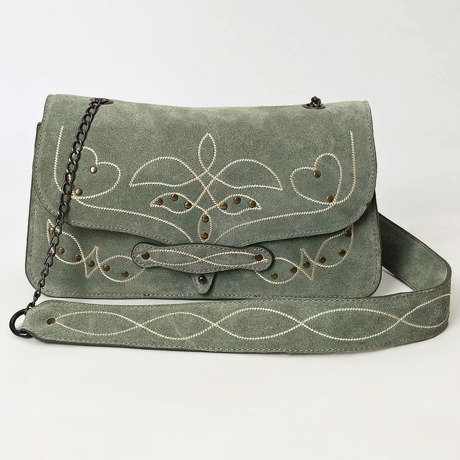 ADBGZX104A Genuine Suede Leather Western women bag