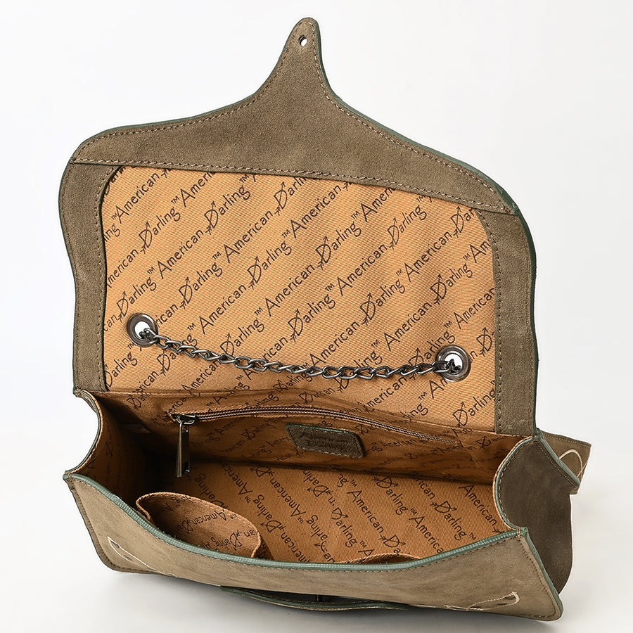 ADBGZX104B Genuine Suede Leather Western women bag