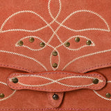 ADBGZX104C Genuine Suede Leather Western women bag