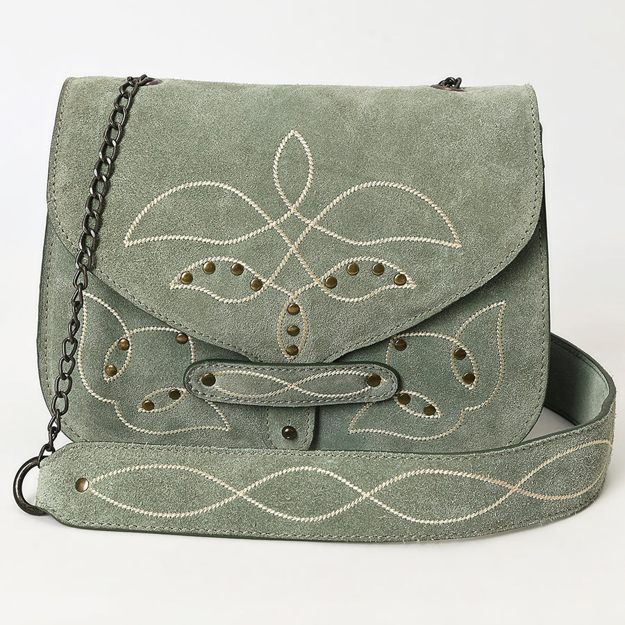 ADBGZX105AGenuine Suede Leather Western women bag