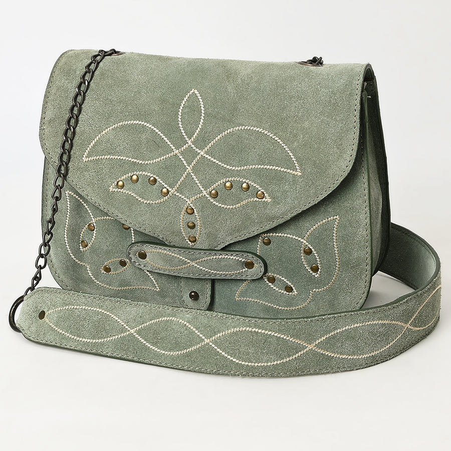 ADBGZX105AGenuine Suede Leather W. women bag by Hilason – Cowboy and equestrian accessories