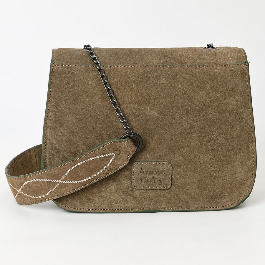 ADBGZX105B Genuine Suede Leather Western women bag