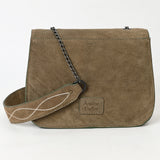 ADBGZX105B Genuine Suede Leather Western women bag