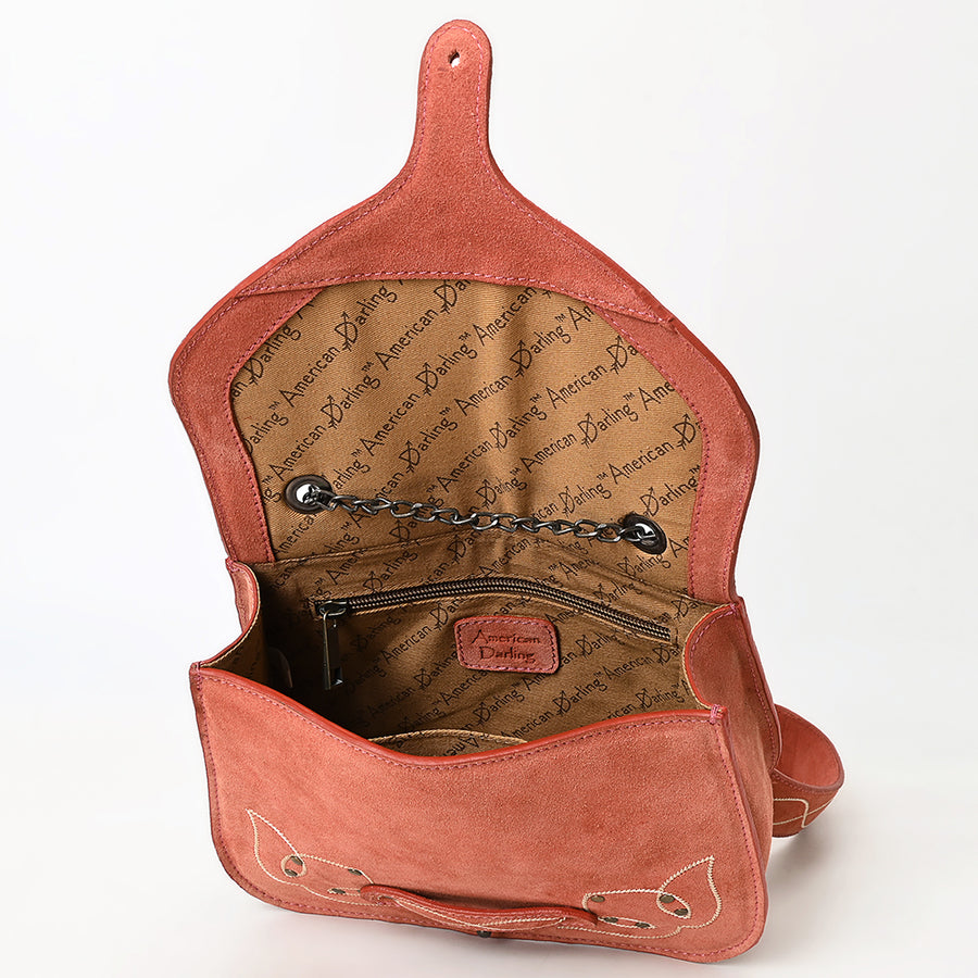 ADBGZX105C Genuine Suede Leather Western women bag