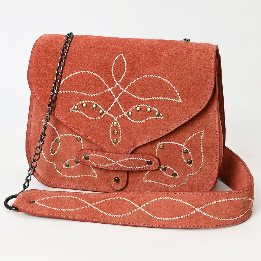 ADBGZX105C Genuine Suede Leather W. women bag by Hilason – Cowboy and equestrian accessories