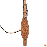 HILASON Western Horse Headstall Breast Collar Set Tack Genuine American Leather