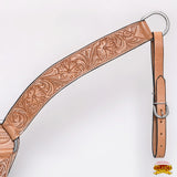 HILASON Western Horse Headstall Breast Collar Set Tack Genuine American Leather