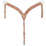 HILASON Western Horse Headstall Breast Collar Set Tack Genuine American Leather | For Horses Headstalls