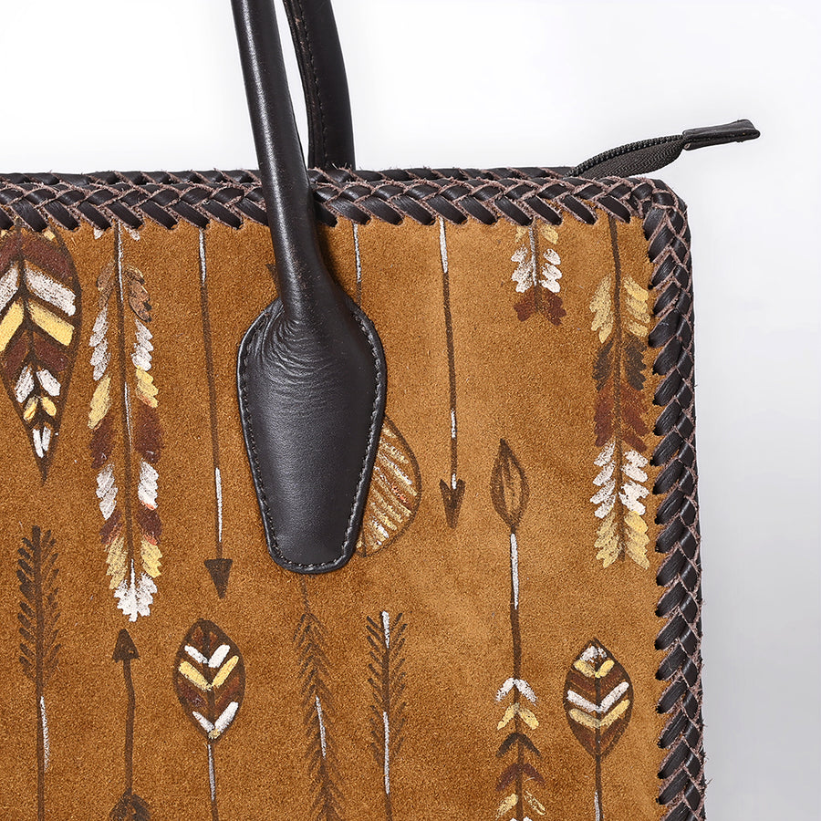 American Darling Tote Full Grain Genuine Western Leather Women Bag | Handbag Purse for Cute