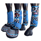 Sml Hilason H. Medicine No Turn Bell Boots Sports Front Rear Hind Leg by Hilason – Cowboy and equestrian accessories