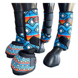 Sml Hilason H. Medicine No Turn Bell Boots Sports Front Rear Hind Leg by Hilason – Cowboy and equestrian accessories