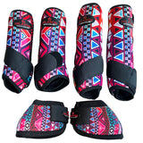 L Hilason H. Medicine No Turn Bell Boots Sports Front Rear Hind Leg by Hilason – Cowboy and equestrian accessories