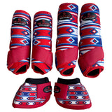 S Hilason H. Medicine No Turn Bell Boots Sports Front Rear Hind Leg by Hilason – Cowboy and equestrian accessories