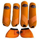M Hilason Horse Medicine No Turn Bell Boots Sports Front Rear Hind Leg Protective - Uhorse