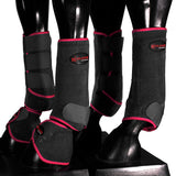 HILASON L M S Horse Front Rear Hind Leg Sport Boots & Bell Boots 6 Pack | Horse Leg Boots | Horse Jumping Boots | Horse Boots