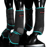 HILASON L M S Horse Front Rear Hind Leg Sport Boots & Bell Boots 6 Pack | Horse Leg Boots | Horse Jumping Boots | Horse Boots