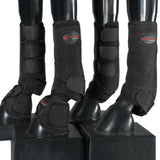 HILASON L M S Horse Front Rear Hind Leg Sport Boots & Bell Boots 6 Pack