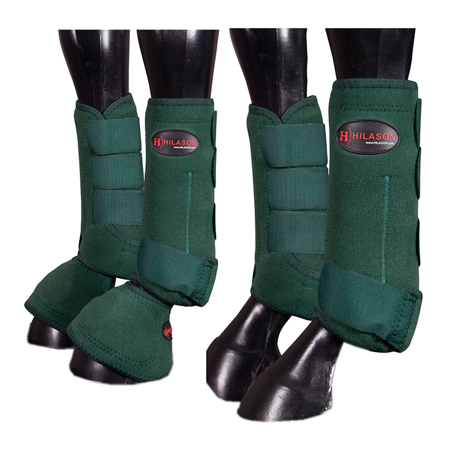 HILASON L M S Horse Front Rear Hind Leg Sport Boots and Bell Boots 6 Pack - Uhorse
