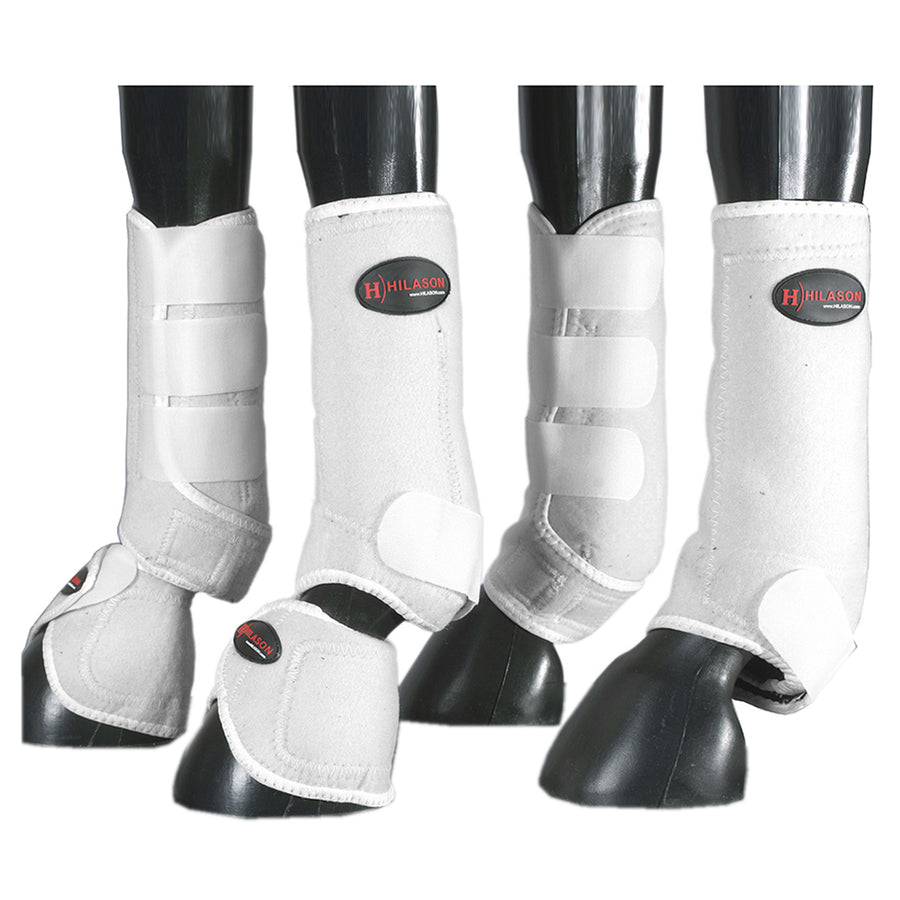 HILASON L M S Horse Front Rear Hind Leg Sport Boots and Bell Boots 6 Pack - Uhorse
