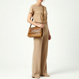 American Darling Small Western Cross Body Bag Handcrafted from Genuine Leather | Boot Stitched Flap, Buckstitch Trim & YKK Zipper