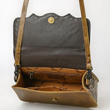 American Darling Small Western Cross Body Bag Handcrafted from Genuine Leather | Boot Stitched Flap, Buckstitch Trim & YKK Zipper