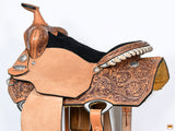 HILASON Western Horse Saddle Ranch Roping Roper American Leather Tan