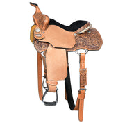 HILASON Western Horse Saddle Ranch Roping Roper American Leather Tan