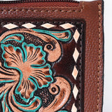 American Darling Coin Purse Hand Tooled Genuine Leather Women Bag W.